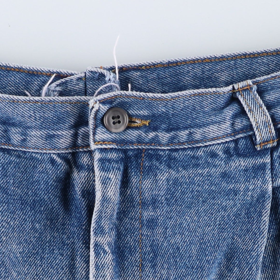 Lee Straight Denim Pants, Made in USA, Men's Size W38 (approx.) cotton blue type Vintage Second Hand