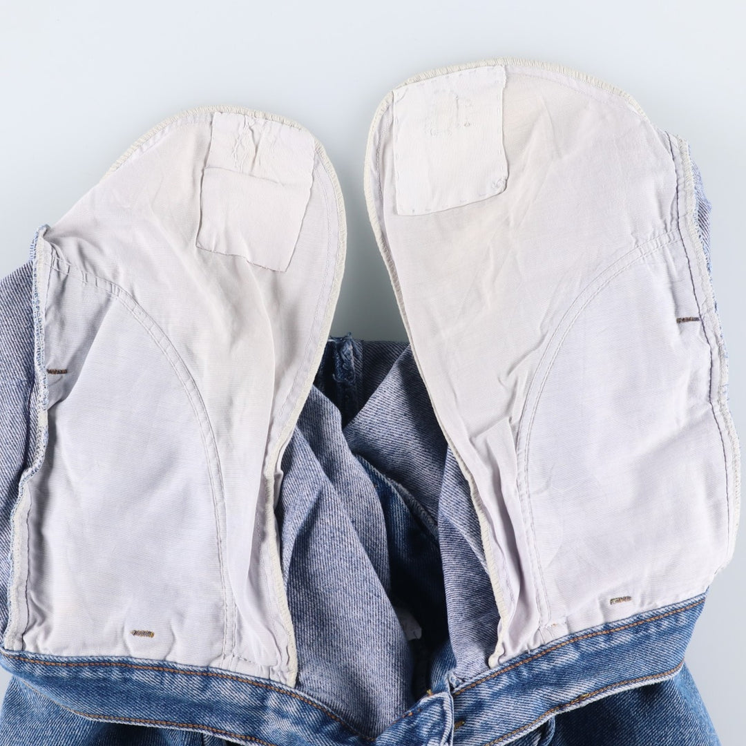 Lee Straight Denim Pants, Made in USA, Men's Size W38 (approx.) cotton blue type Vintage Second Hand