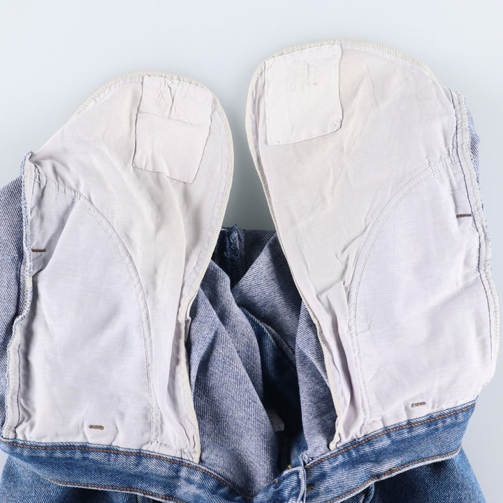 Lee Straight Denim Pants, Made in USA, Men's Size W38 (approx.) cotton blue type Vintage Second Hand