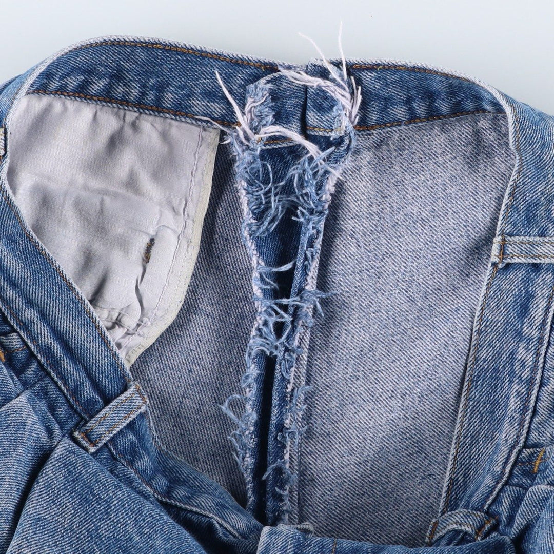Lee Straight Denim Pants, Made in USA, Men's Size W38 (approx.) cotton blue type Vintage Second Hand