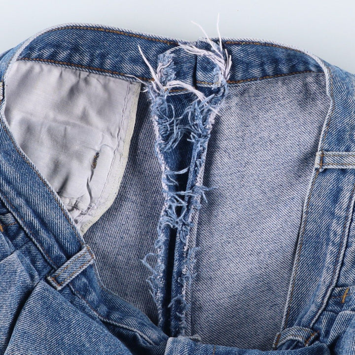 Lee Straight Denim Pants, Made in USA, Men's Size W38 (approx.) cotton blue type Vintage Second Hand