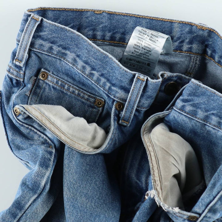 Carhartt Tapered Denim Pants for Men, W34 equivalent cotton blue type Vintage Second Hand