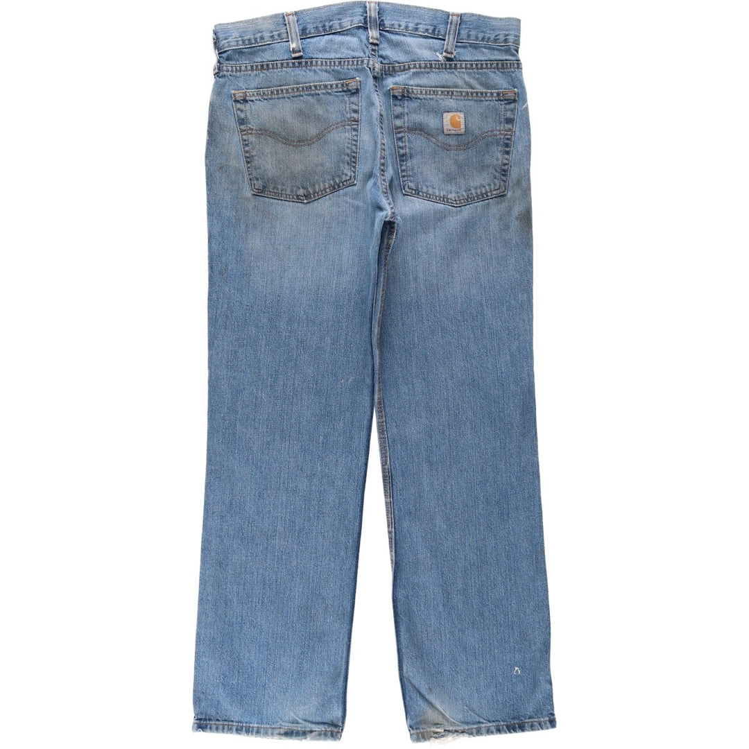 Carhartt Relaxed Fit Straight Denim Pants, Men's, Size 35 cotton blue type Vintage Second Hand