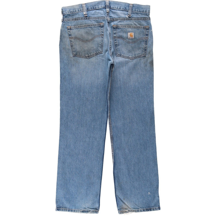 Carhartt Relaxed Fit Straight Denim Pants, Men's, Size 35 cotton blue type Vintage Second Hand