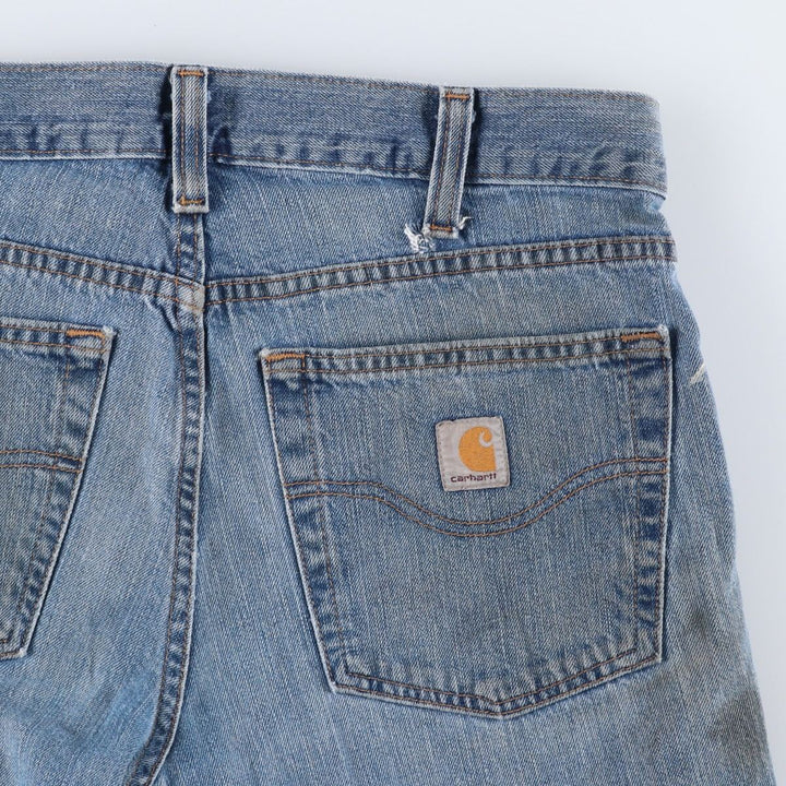 Carhartt Relaxed Fit Straight Denim Pants, Men's, Size 35 cotton blue type Vintage Second Hand