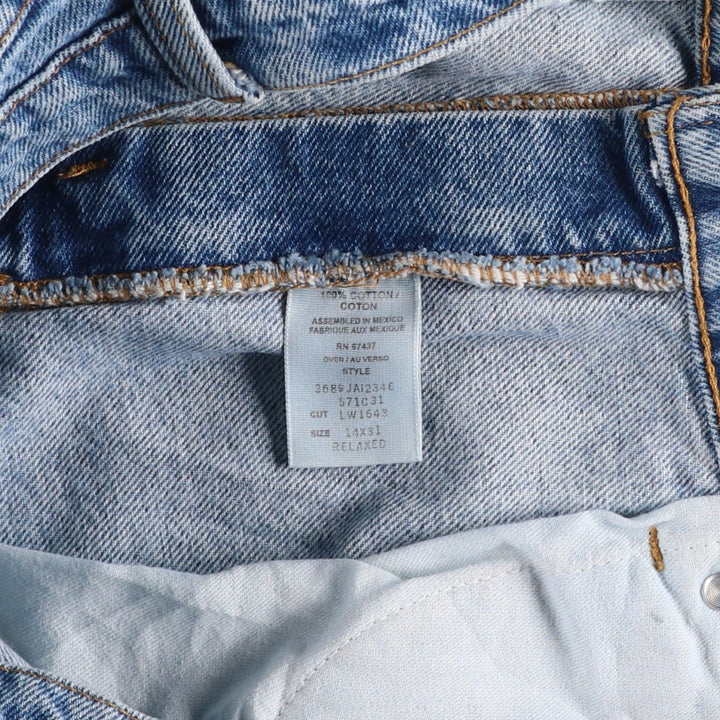 Ralph Lauren POLO RALPH LAUREN Tapered Denim Pants, Men's Size W33 (approx.) cotton blue type Vintage Second Hand