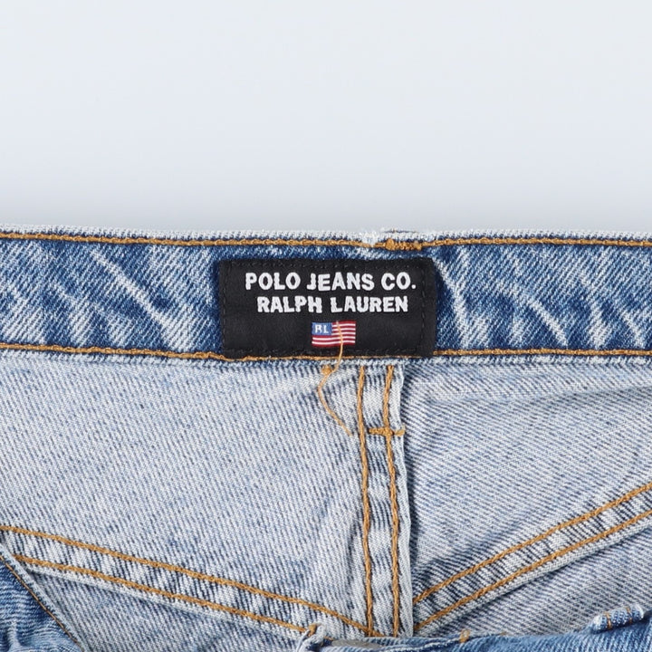 Ralph Lauren POLO RALPH LAUREN Tapered Denim Pants, Men's Size W33 (approx.) cotton blue type Vintage Second Hand