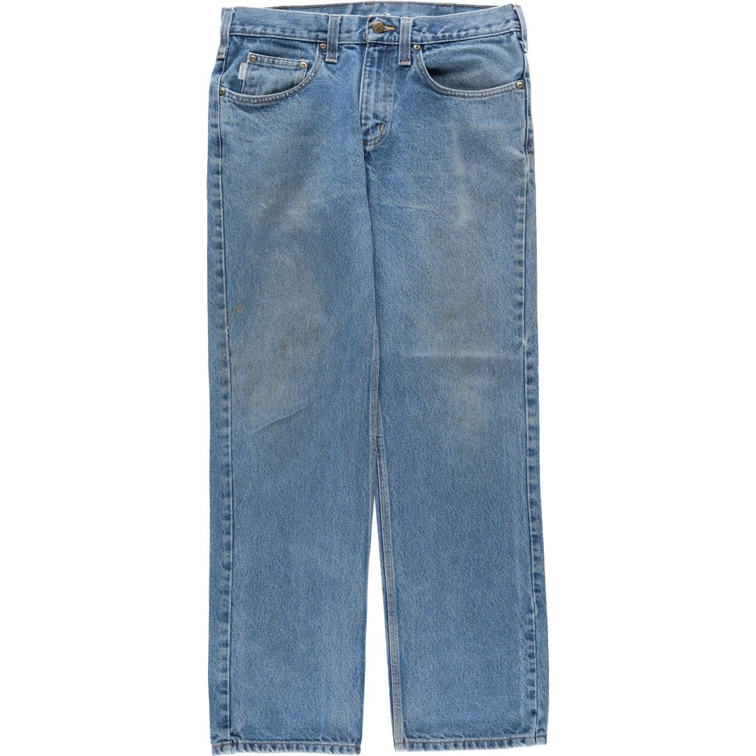 Carhartt Relaxed Fit Straight Denim Pants, Men's, Size 35 cotton blue type Vintage Second Hand