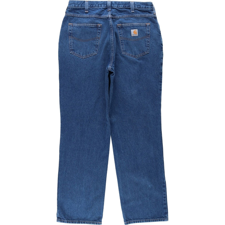 Carhartt Relaxed Fit Tapered Denim Pants for Men, W35 cotton blue type Vintage Second Hand