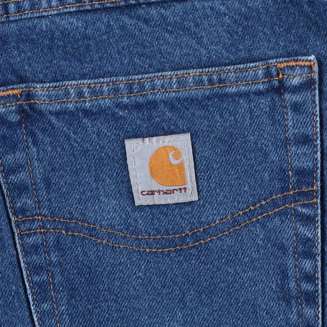 Carhartt Relaxed Fit Tapered Denim Pants for Men, W35 cotton blue type Vintage Second Hand