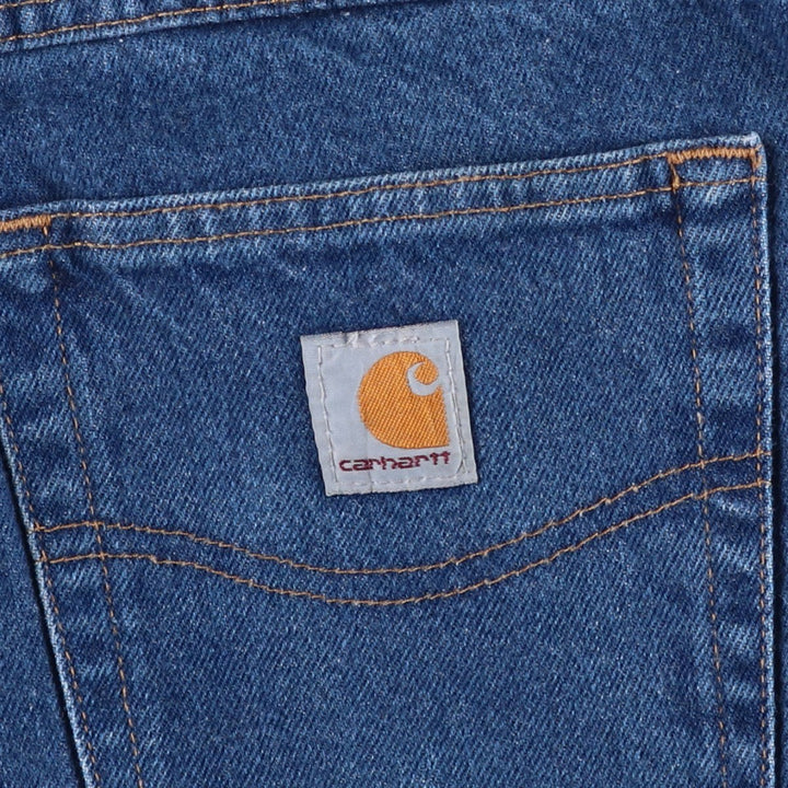 Carhartt Relaxed Fit Tapered Denim Pants for Men, W35 cotton blue type Vintage Second Hand