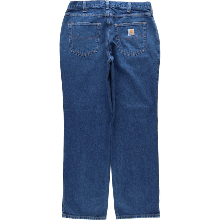 Carhartt Relaxed Fit Straight Denim Pants, Men's, Size 35 cotton blue type Vintage Second Hand