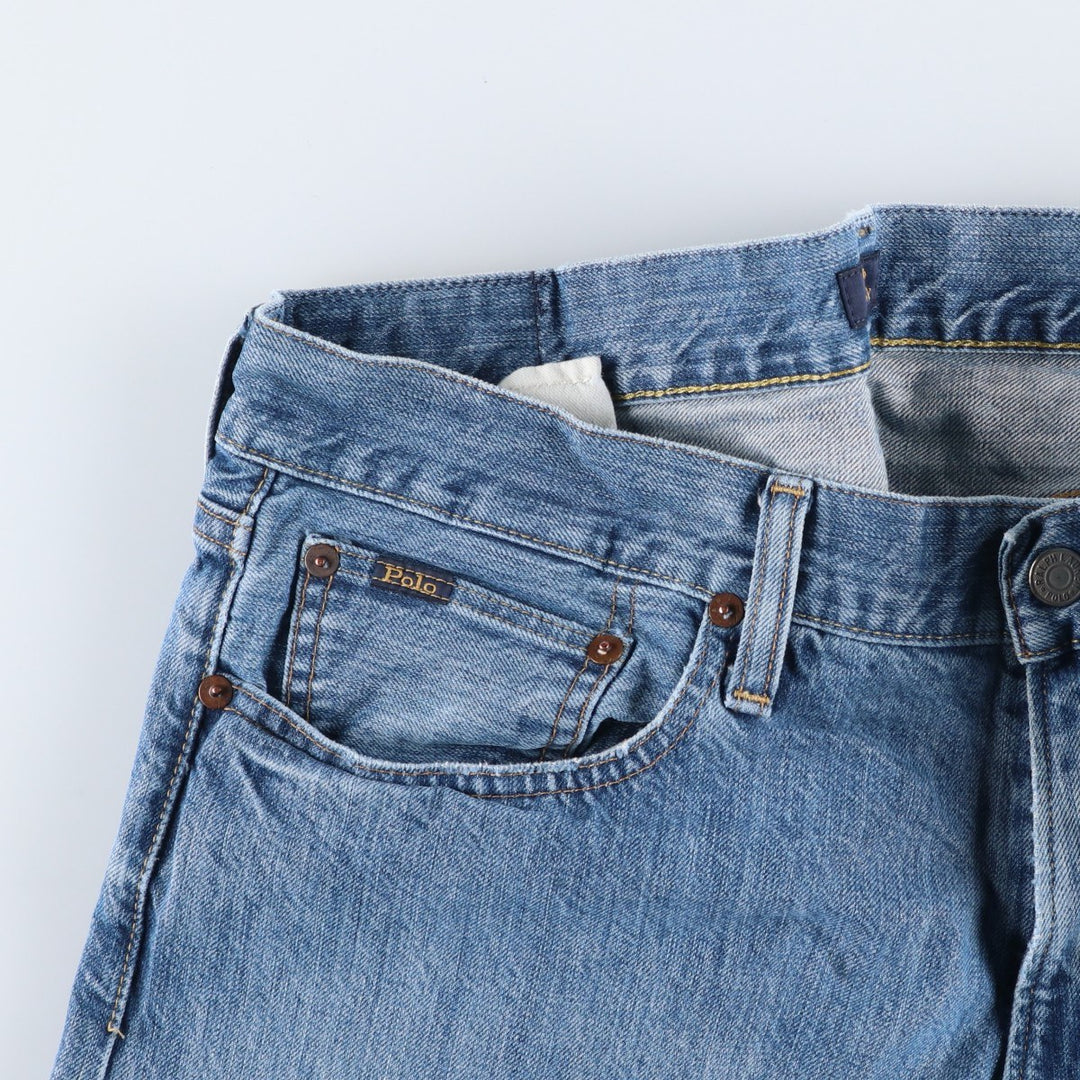 Ralph Lauren Polo Ralph Lauren Straight Denim Pants, Men's Size W37 (approx.) cotton blue type Vintage Second Hand