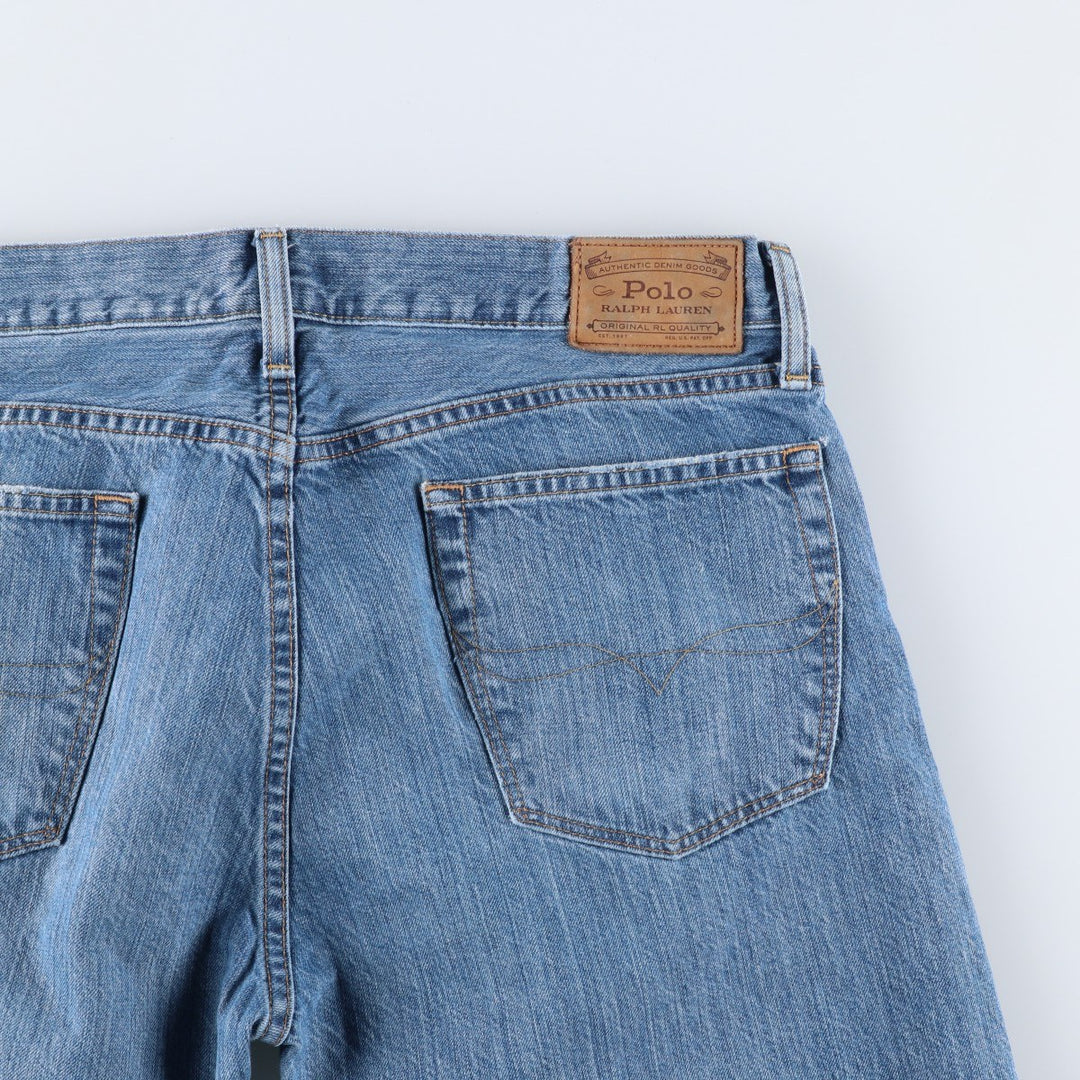 Ralph Lauren Polo Ralph Lauren Straight Denim Pants, Men's Size W37 (approx.) cotton blue type Vintage Second Hand