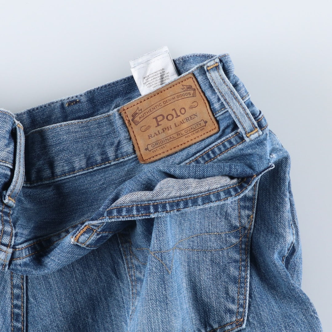 Ralph Lauren Polo Ralph Lauren Straight Denim Pants, Men's Size W37 (approx.) cotton blue type Vintage Second Hand