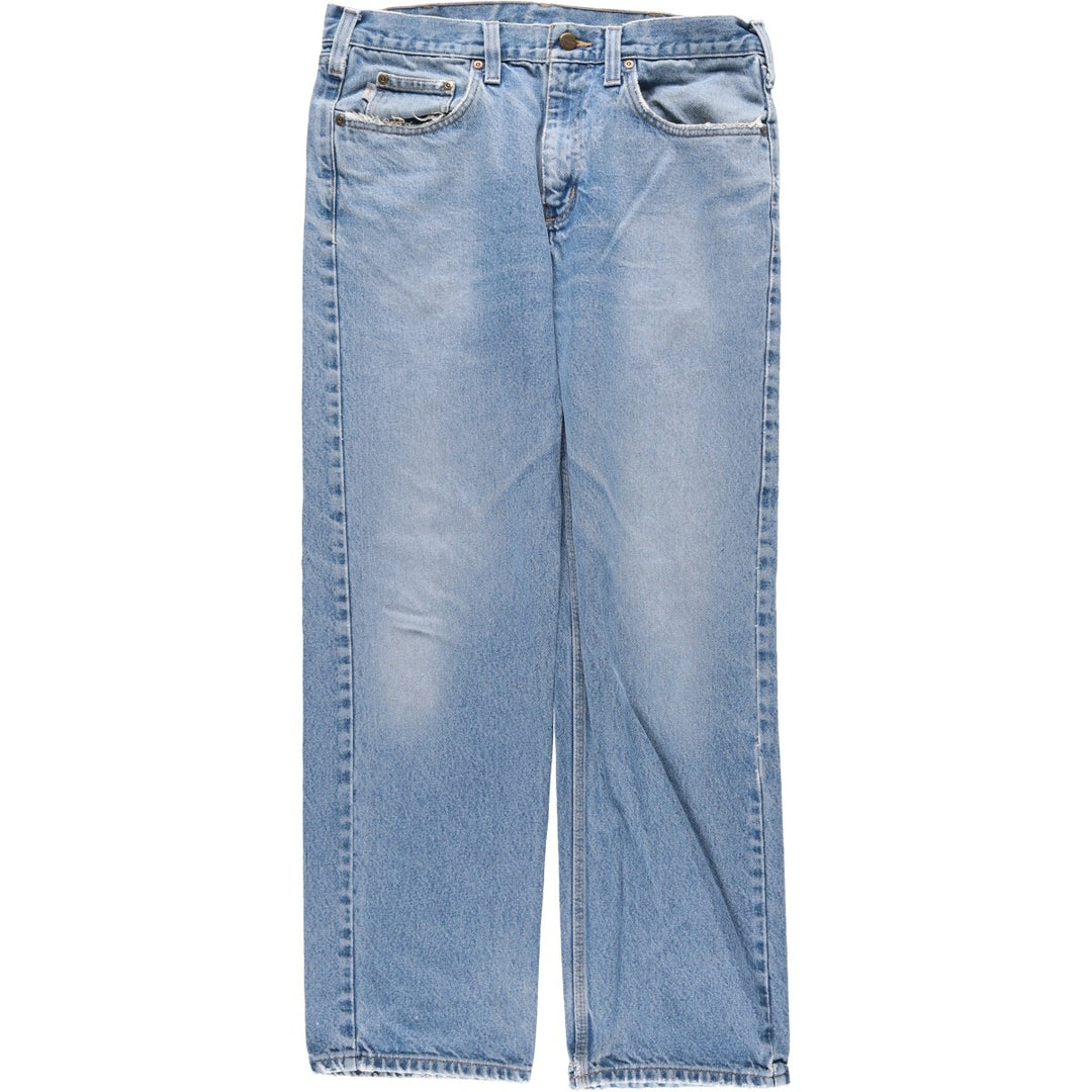 Carhartt Relaxed Fit Straight Denim Pants, Men's, Size 35 cotton blue type Vintage Second Hand