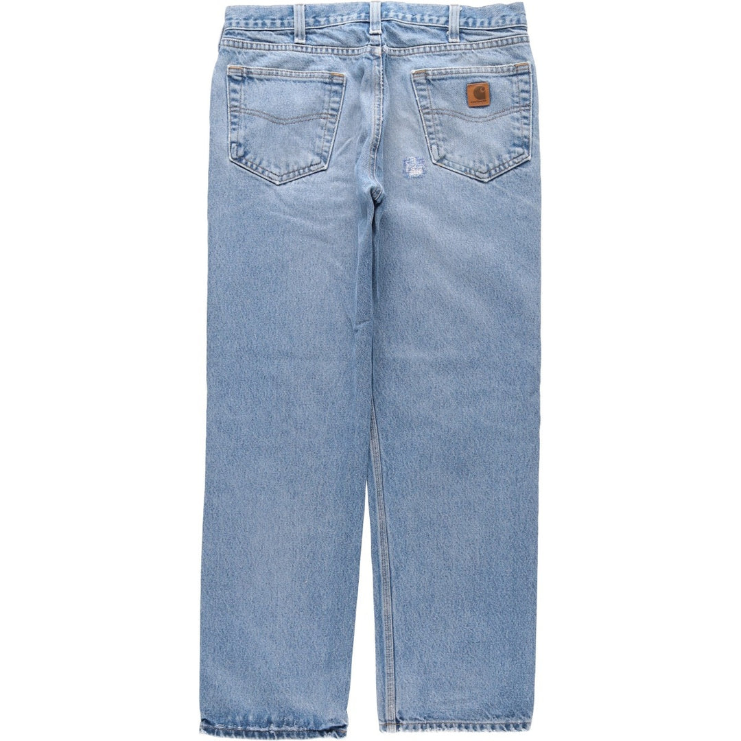 Carhartt Relaxed Fit Straight Denim Pants, Men's, Size 35 cotton blue type Vintage Second Hand