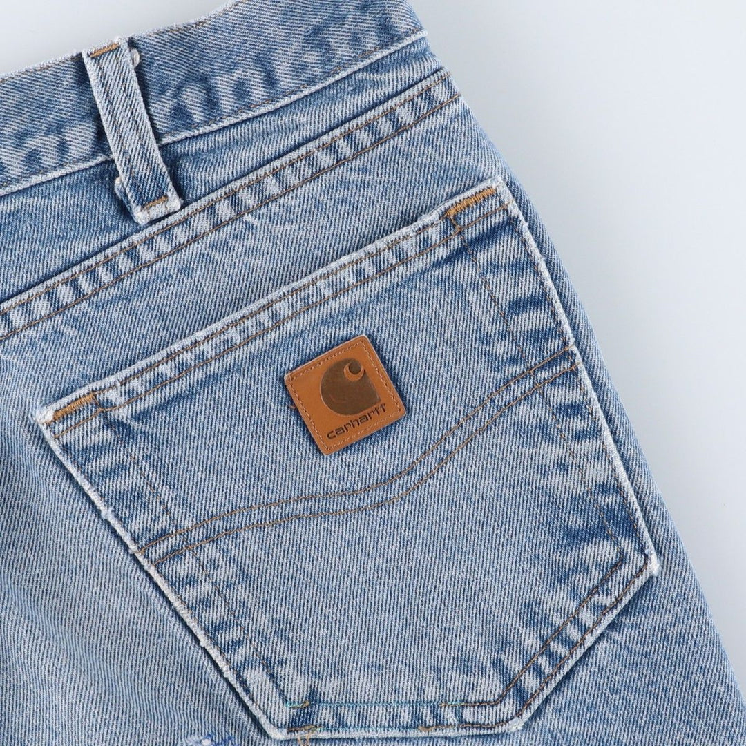 Carhartt Relaxed Fit Straight Denim Pants, Men's, Size 35 cotton blue type Vintage Second Hand