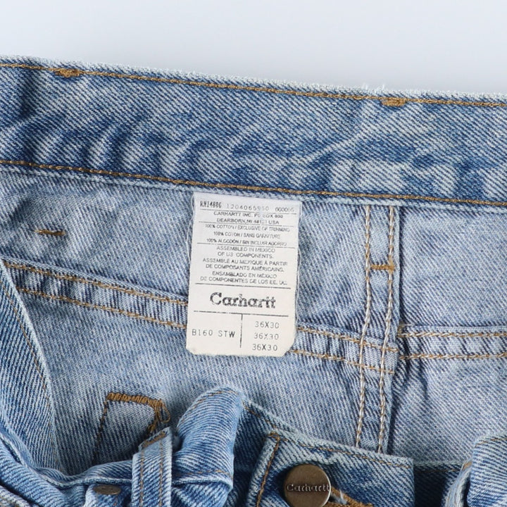 Carhartt Tapered Denim Pants for Men, W36 cotton Blue type light blue Vintage Second Hand