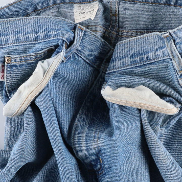 Carhartt Tapered Denim Pants for Men, W36 cotton Blue type light blue Vintage Second Hand