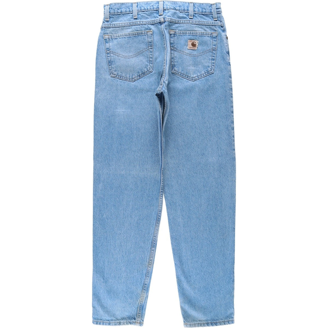 Carhartt Tapered Denim Pants for Men, W32 equivalent cotton blue type Vintage Second Hand