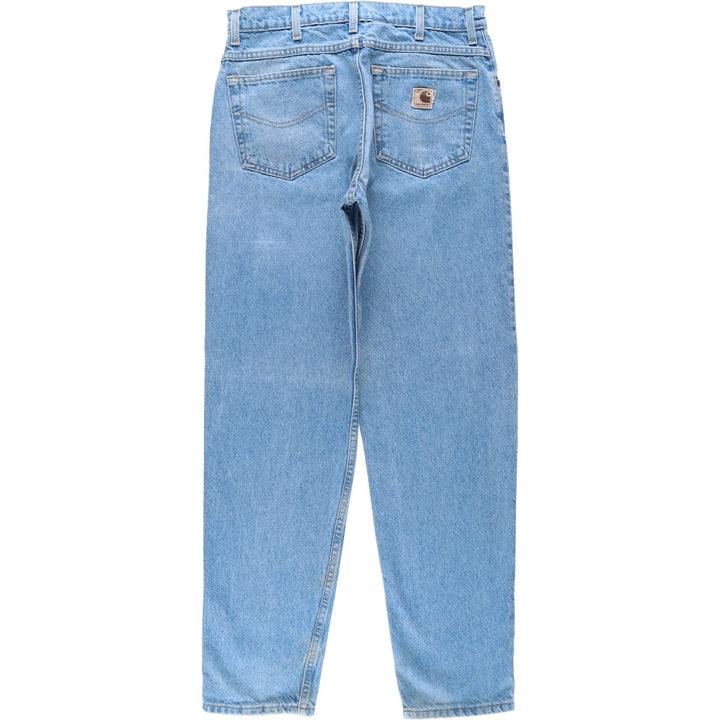 Carhartt Tapered Denim Pants for Men, W32 equivalent cotton blue type Vintage Second Hand