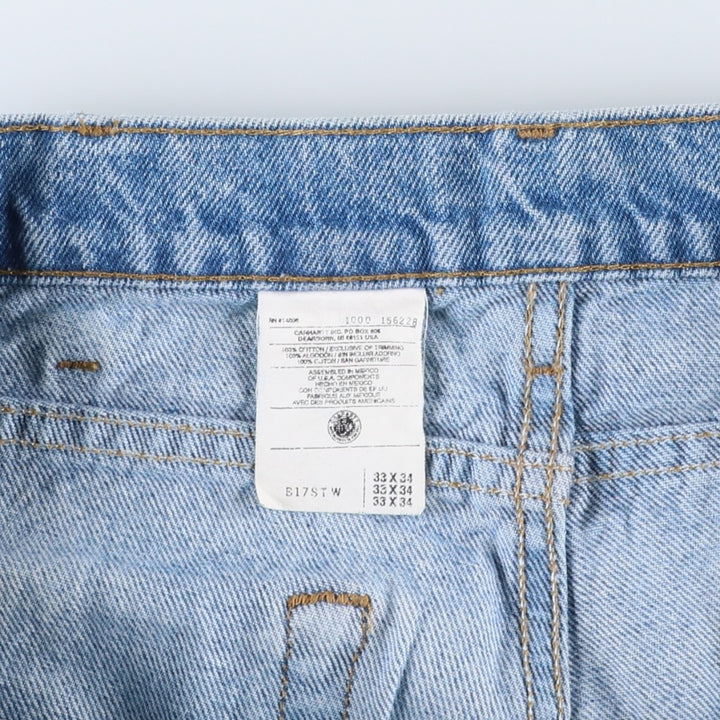 Carhartt Tapered Denim Pants for Men, W32 equivalent cotton blue type Vintage Second Hand