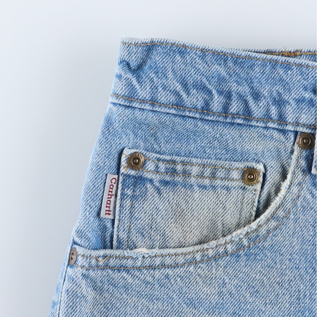 Carhartt Tapered Denim Pants for Men, W32 equivalent cotton blue type Vintage Second Hand