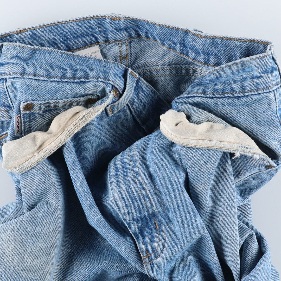 Carhartt Tapered Denim Pants for Men, W32 equivalent cotton blue type Vintage Second Hand