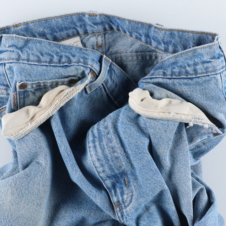 Carhartt Tapered Denim Pants for Men, W32 equivalent cotton blue type Vintage Second Hand