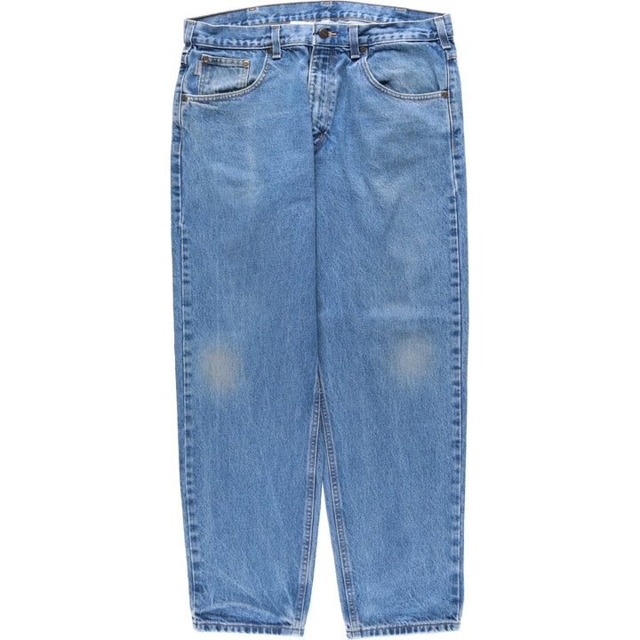 Carhartt Relaxed Fit Tapered Denim Pants for Men, W36 cotton blue type Vintage Second Hand