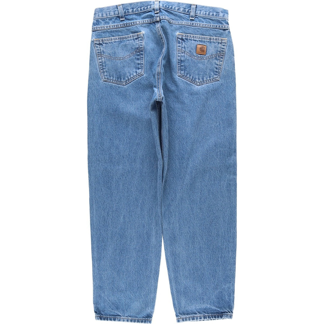 Carhartt Relaxed Fit Tapered Denim Pants for Men, W36 cotton blue type Vintage Second Hand