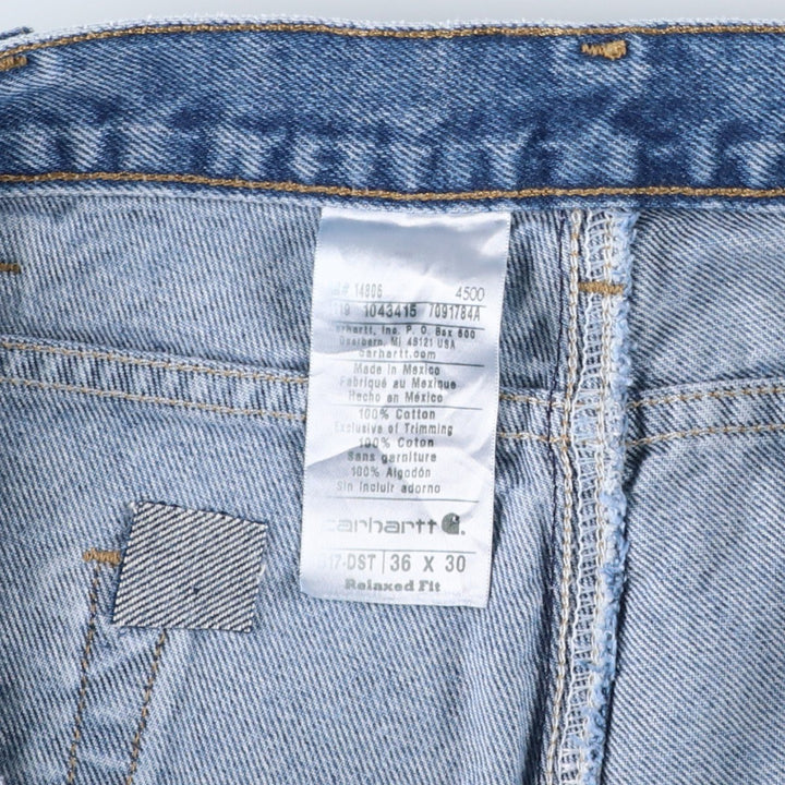 Carhartt Relaxed Fit Tapered Denim Pants for Men, W36 cotton blue type Vintage Second Hand