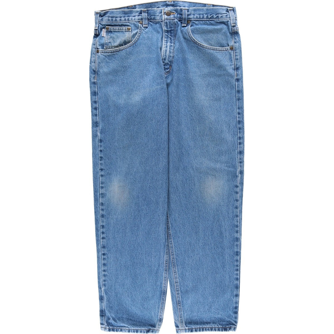Carhartt Relaxed Fit Tapered Denim Pants for Men, W36 cotton blue type Vintage Second Hand