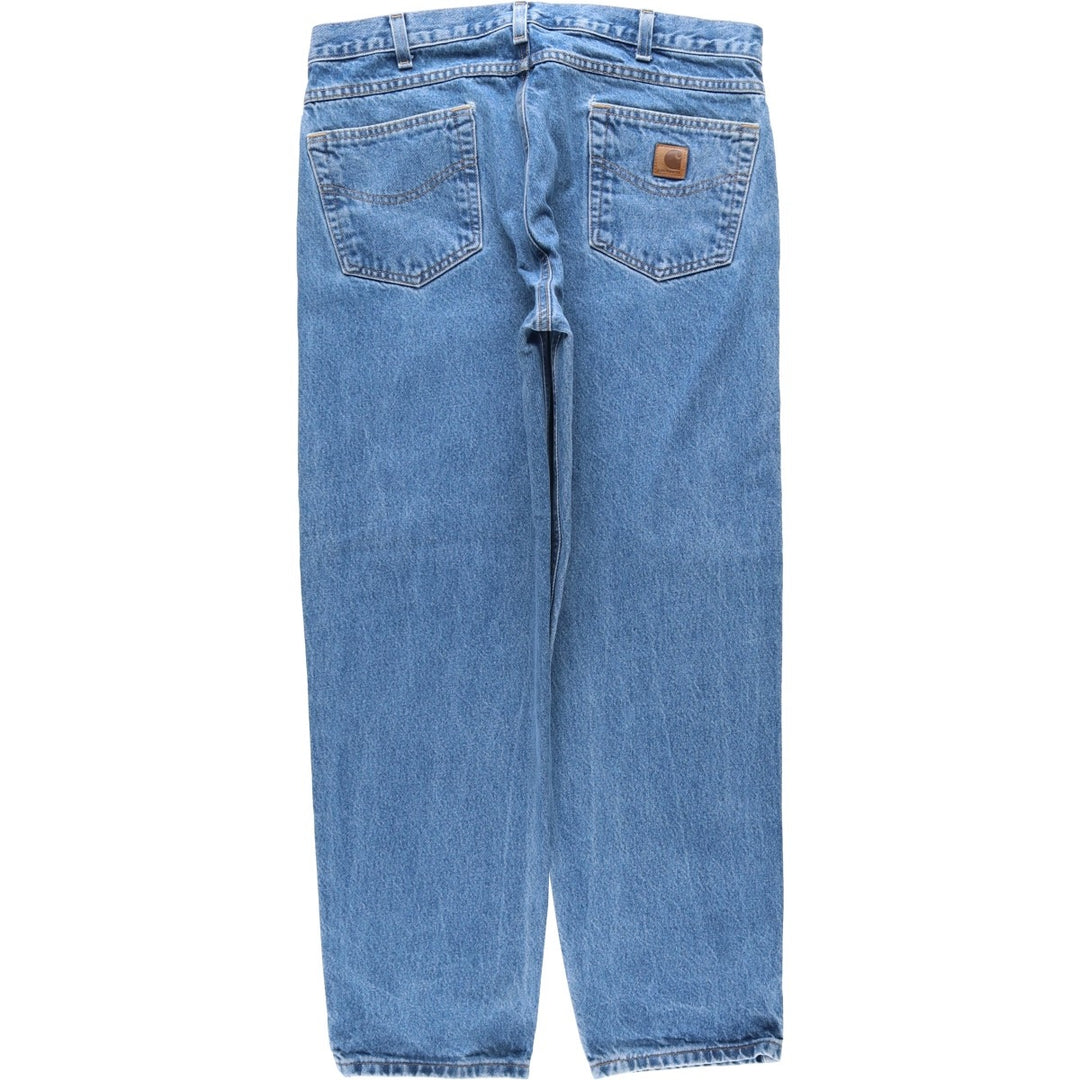 Carhartt Relaxed Fit Tapered Denim Pants for Men, W36 cotton blue type Vintage Second Hand