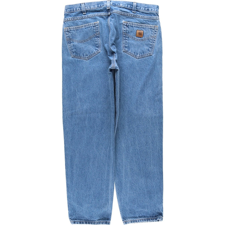 Carhartt Relaxed Fit Tapered Denim Pants for Men, W36 cotton blue type Vintage Second Hand
