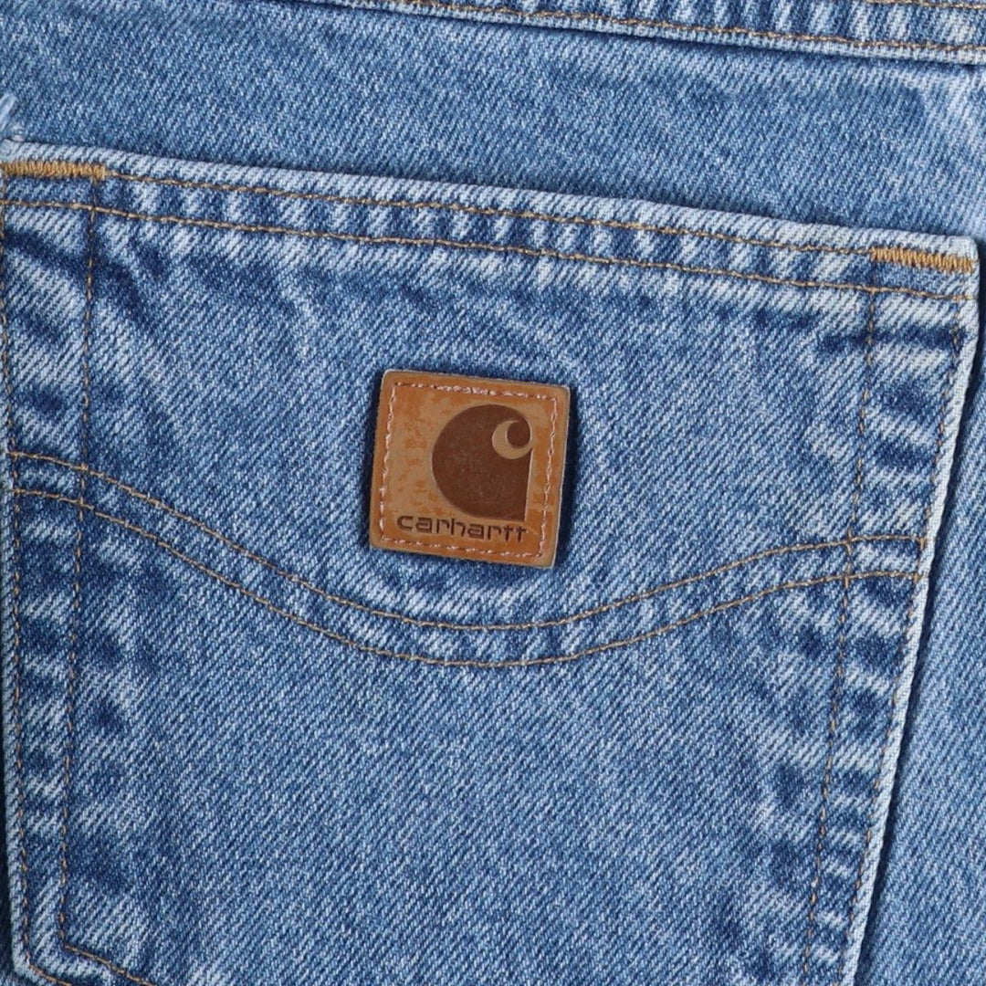 Carhartt Relaxed Fit Tapered Denim Pants for Men, W36 cotton blue type Vintage Second Hand