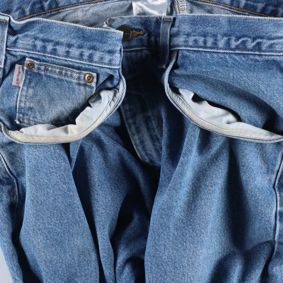 Carhartt Relaxed Fit Tapered Denim Pants for Men, W36 cotton blue type Vintage Second Hand