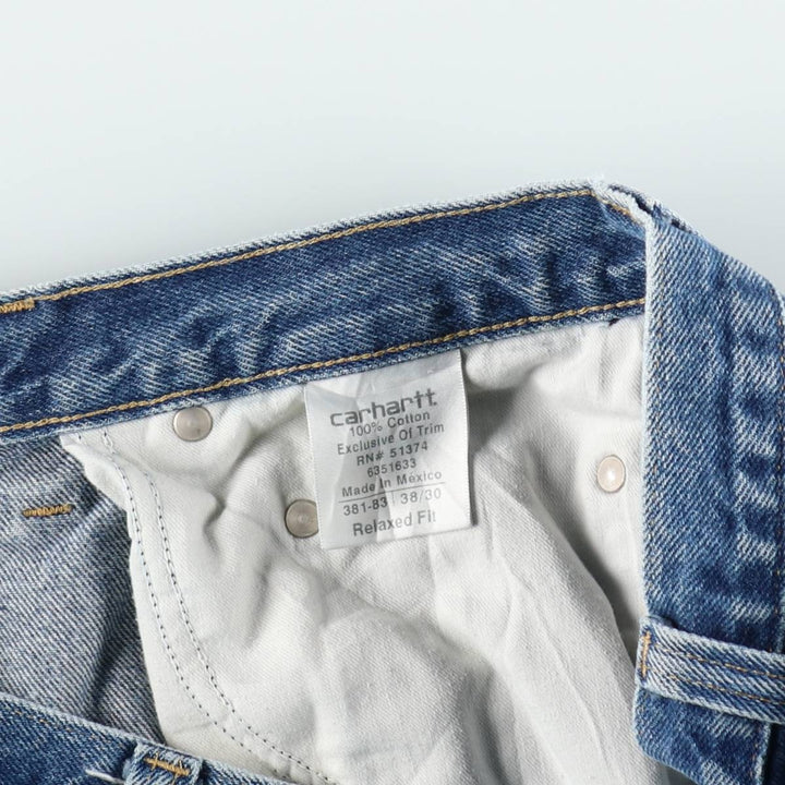 Carhartt Relaxed Fit Tapered Denim Pants for Men, W37 cotton blue type Vintage Second Hand