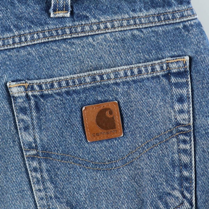 Carhartt Relaxed Fit Tapered Denim Pants for Men, W37 cotton blue type Vintage Second Hand