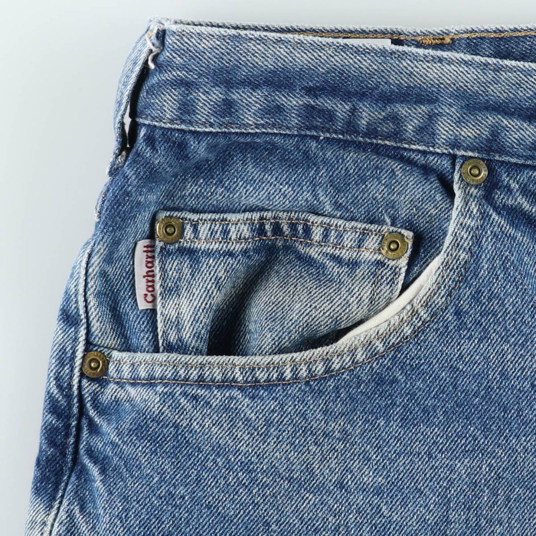 Carhartt Relaxed Fit Tapered Denim Pants for Men, W37 cotton blue type Vintage Second Hand