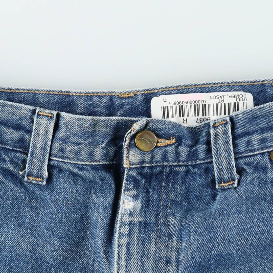 Carhartt Relaxed Fit Tapered Denim Pants for Men, W37 cotton blue type Vintage Second Hand