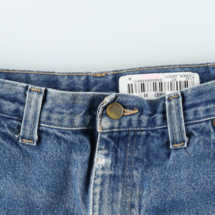 Carhartt Relaxed Fit Tapered Denim Pants for Men, W37 cotton blue type Vintage Second Hand