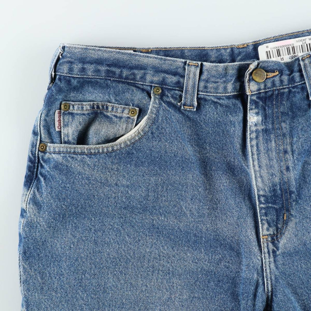 Carhartt Relaxed Fit Tapered Denim Pants for Men, W37 cotton blue type Vintage Second Hand