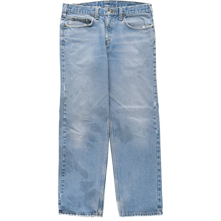 Carhartt Tapered Denim Pants for Men, W35 equivalent cotton blue type Vintage Second Hand