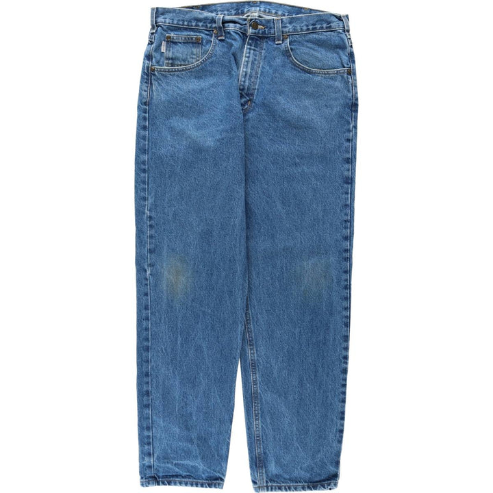 Carhartt Relaxed Fit Tapered Denim Pants for Men, W36 cotton blue type Vintage Second Hand