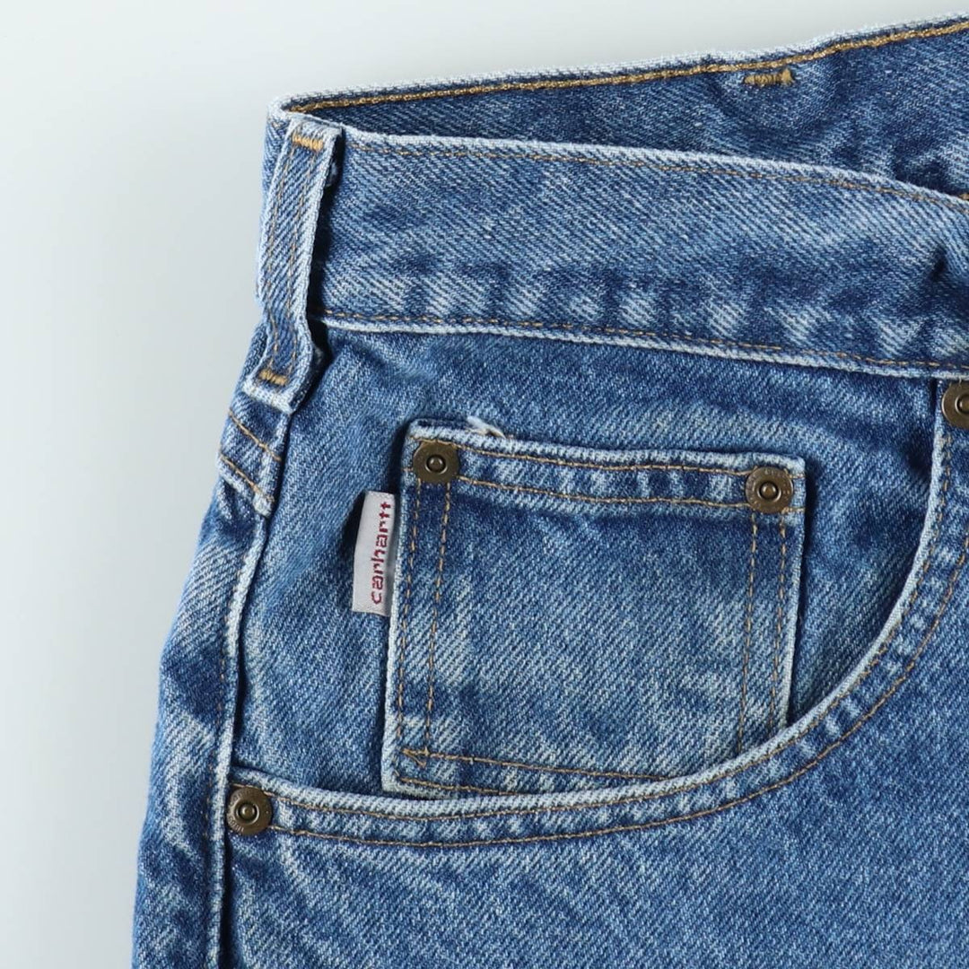 Carhartt Relaxed Fit Tapered Denim Pants for Men, W36 cotton blue type Vintage Second Hand