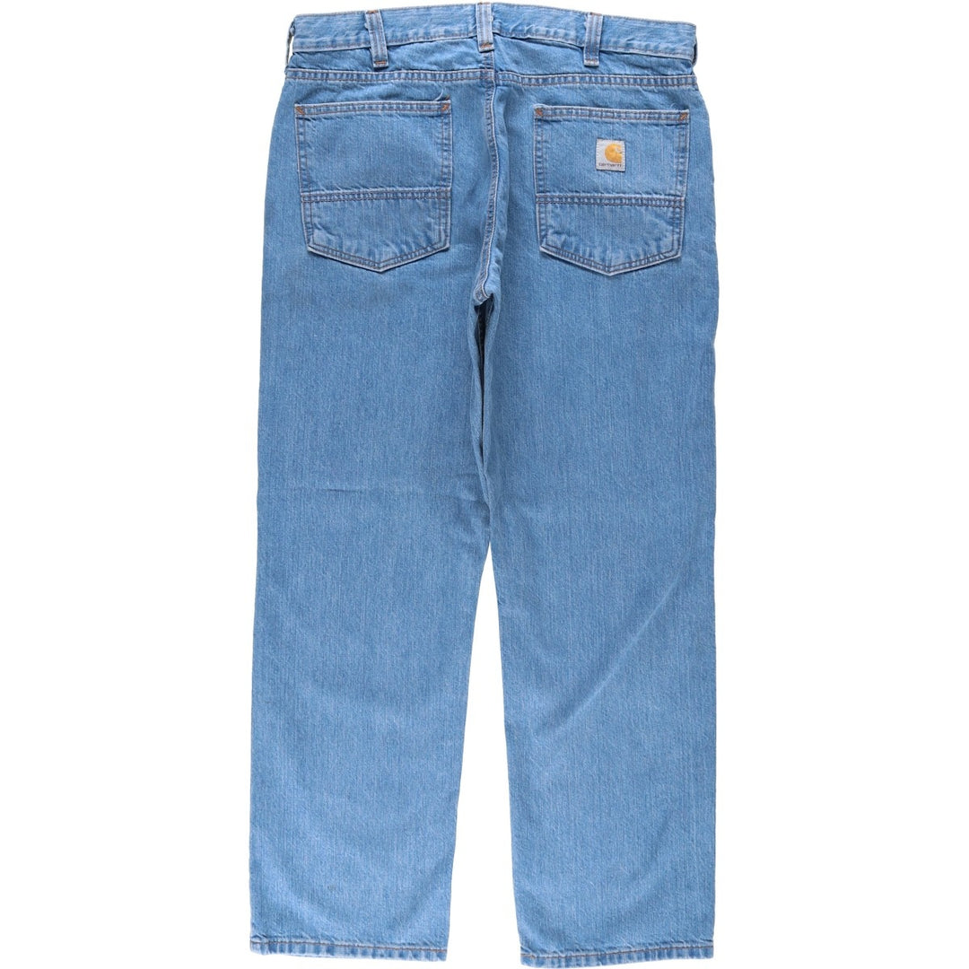 Carhartt Relaxed Fit Tapered Denim Pants for Men, W36 cotton blue type Vintage Second Hand