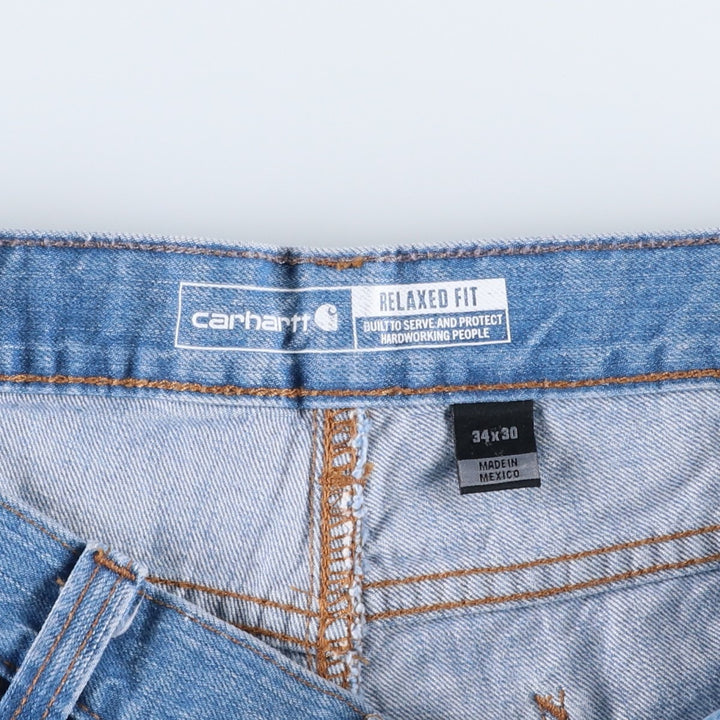 Carhartt Relaxed Fit Tapered Denim Pants for Men, W36 cotton blue type Vintage Second Hand