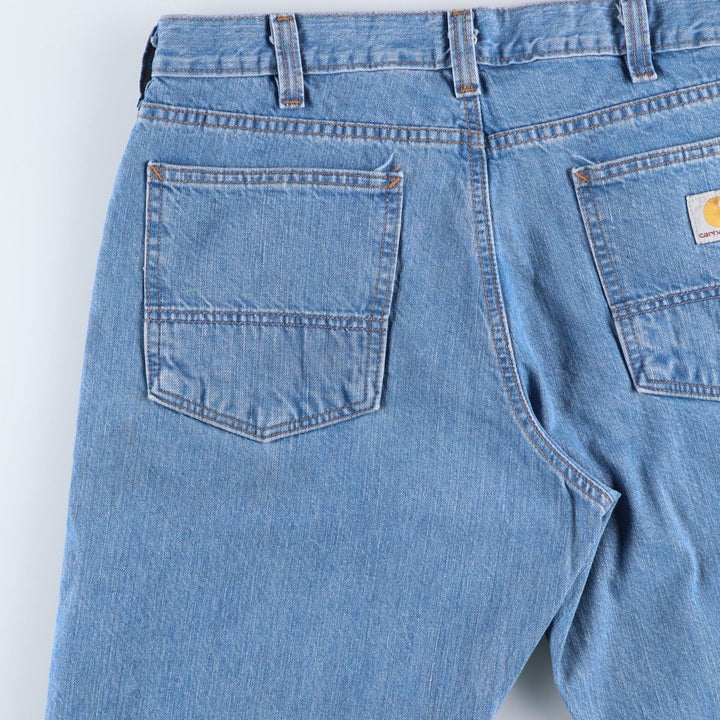 Carhartt Relaxed Fit Tapered Denim Pants for Men, W36 cotton blue type Vintage Second Hand